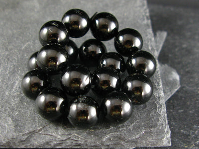 Black Onyx Genuine Bracelet ~ 7 Inches ~ 10mm Round Beads