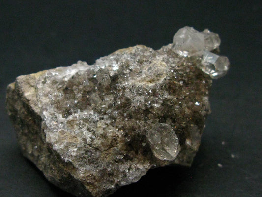 Fine Herkimer Diamond Quartz Cluster On MatrixFrom New York - 2.0" - 45.91 Grams