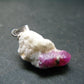 Ruby Silver Pendant from Afghanistan - 1.1" - 3.07 Grams