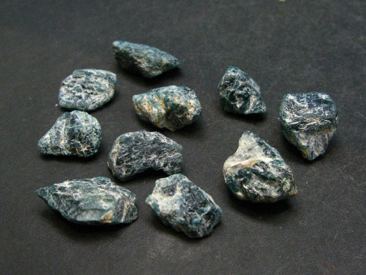 Lot of 10 Extremely Rare Grandidierite Gem Crystal From Madagascar - 100 Carats