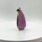 Natural Kunzite Pendant | Sterling Silver Jewelry | Light Purple Crystal | Heart Chakra Stone | Calming Gemstone