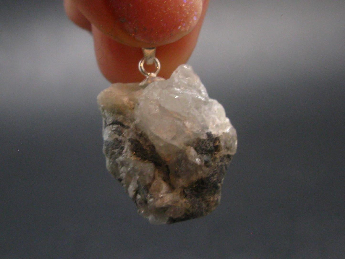 Phenakite Phenacite Crystal Silver Pendant from Russia - 1.0" - 5.95 Grams
