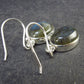Blue Labradorite Silver Earrings From Madagascar - 4.55 Grams