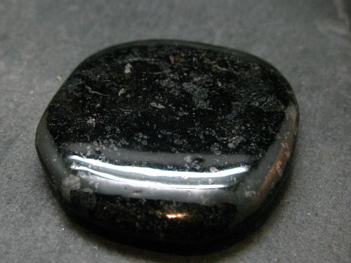 Rare Nuumite Nuummite Tumbled Stone From Greenland - 35.03 Grams - 1.8"