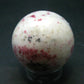 Large Cinnabar in Quartz Sphere from Peru - 125.48 Grams - 1.8"