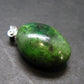 Tsavorite Gem Green Garnet Sterling Silver Pendant From Tanzania - 0.9" - 4.35 Grams
