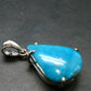 Turquoise Silver Pendant - 1.2" - 5.38 Grams