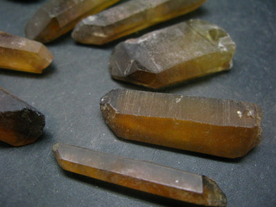 Lot of 10 Natural Unheated Citrine Crystals from Congo - 95.5 Grams