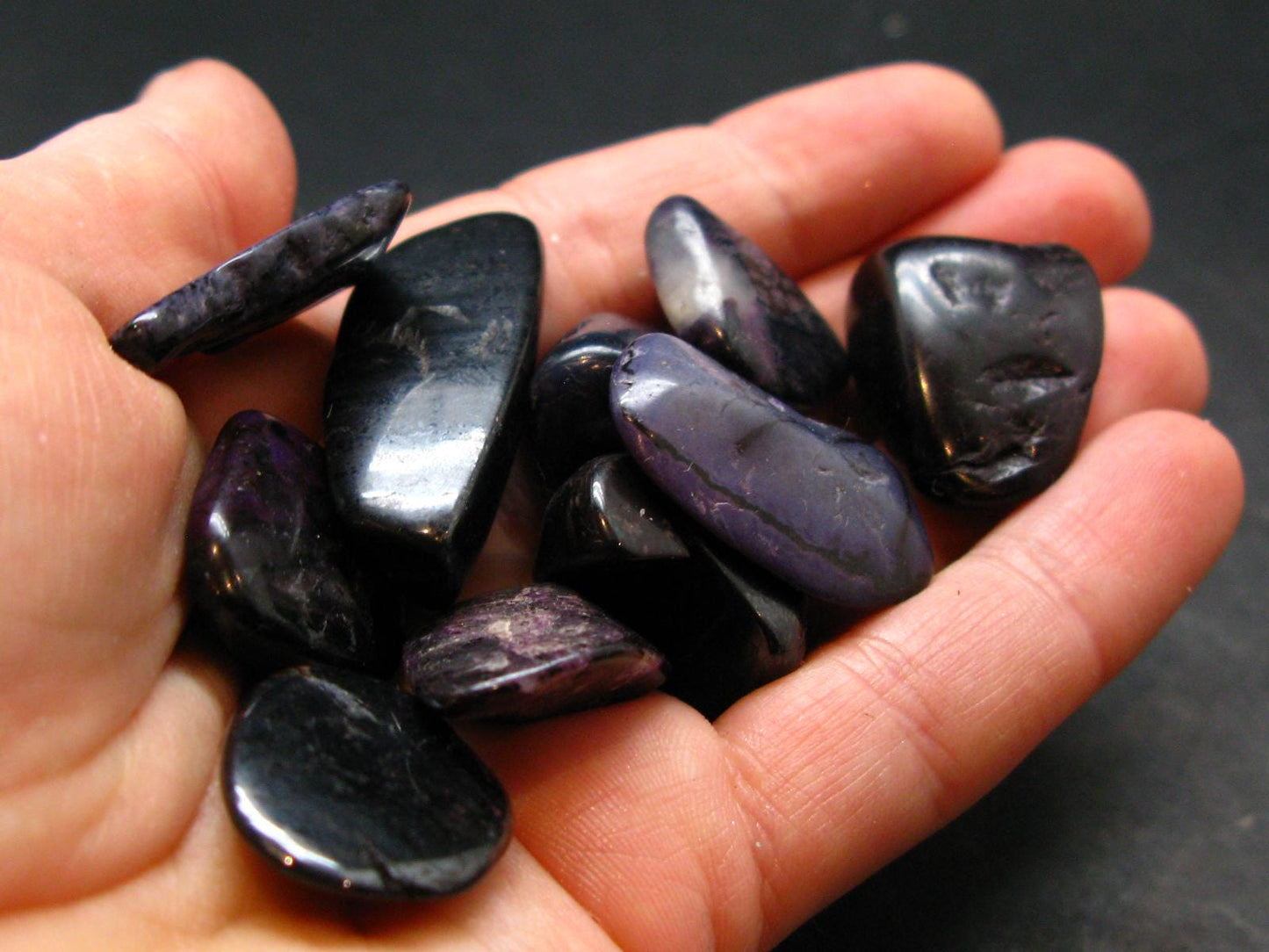 Lot of 10 Purple Sugilite Tumbled Piece From South Africa- 62.74 Grams
