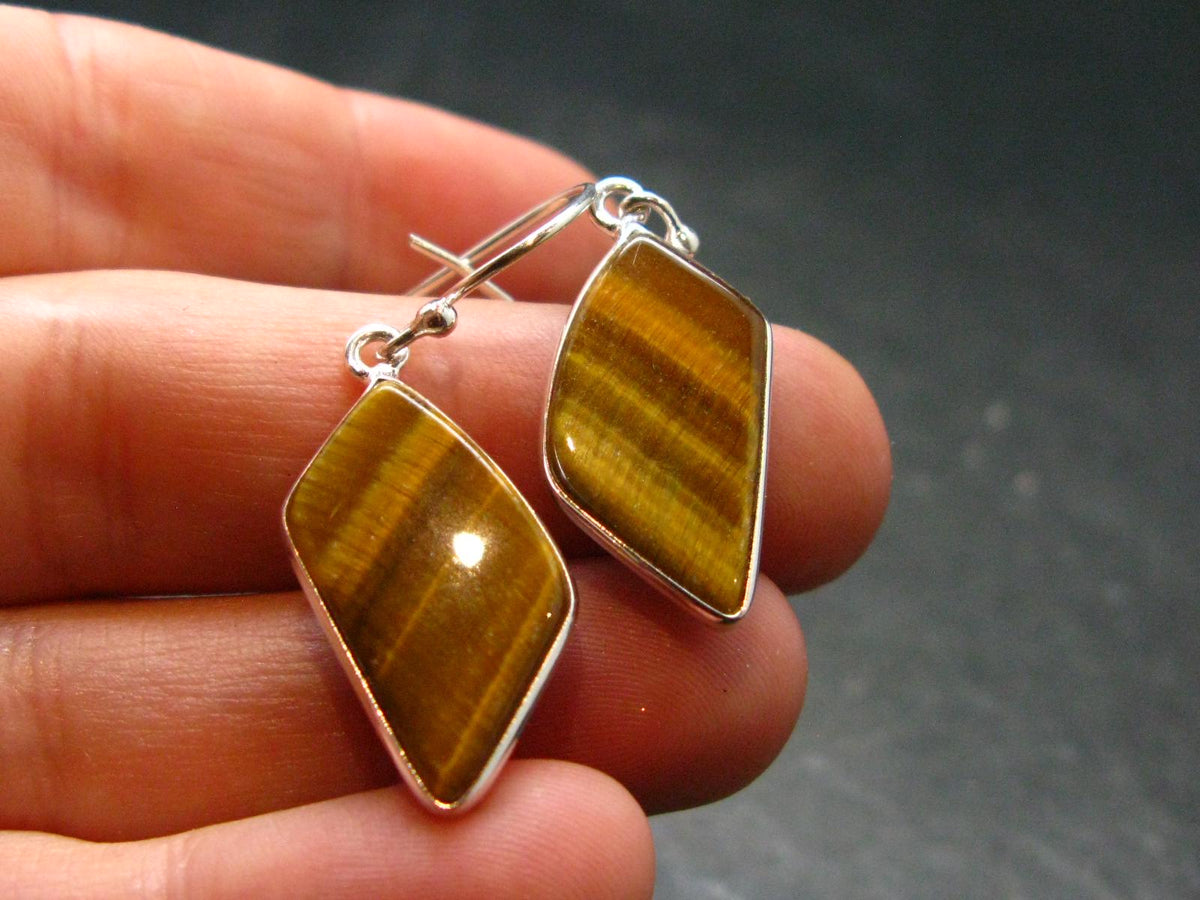 Tiger Eye Earrings - 3.91 Grams