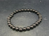 Shungite Bracelet with 6mm Round Beads From Russia - 7"