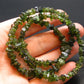 Lightweight Tumbled Green Tourmaline Beads Necklace from Brazil - 19" - 18.05 Grams