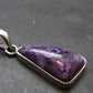 Rare High-Quality Charoite Pendant In SS From Russia - 1.3" - 3.96 Grams