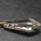 Rutilated Quartz Gold Plated Silver Pendant From Brazil - 1.7" - 6.74 Grams