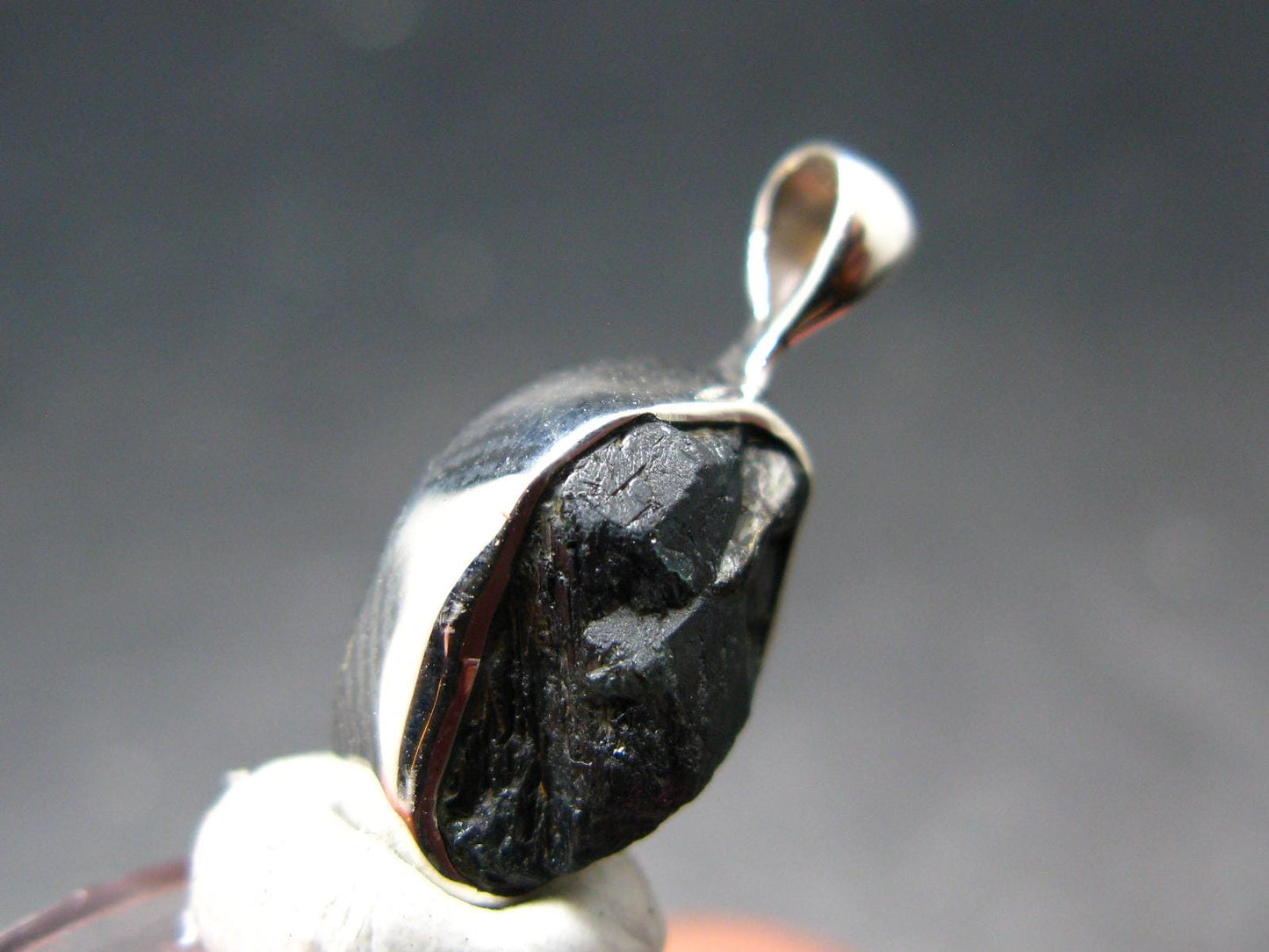 Alexandrite Chrysoberyl Crystal Silver Pendant From Brazil - 0.8" - 1.61 Grams