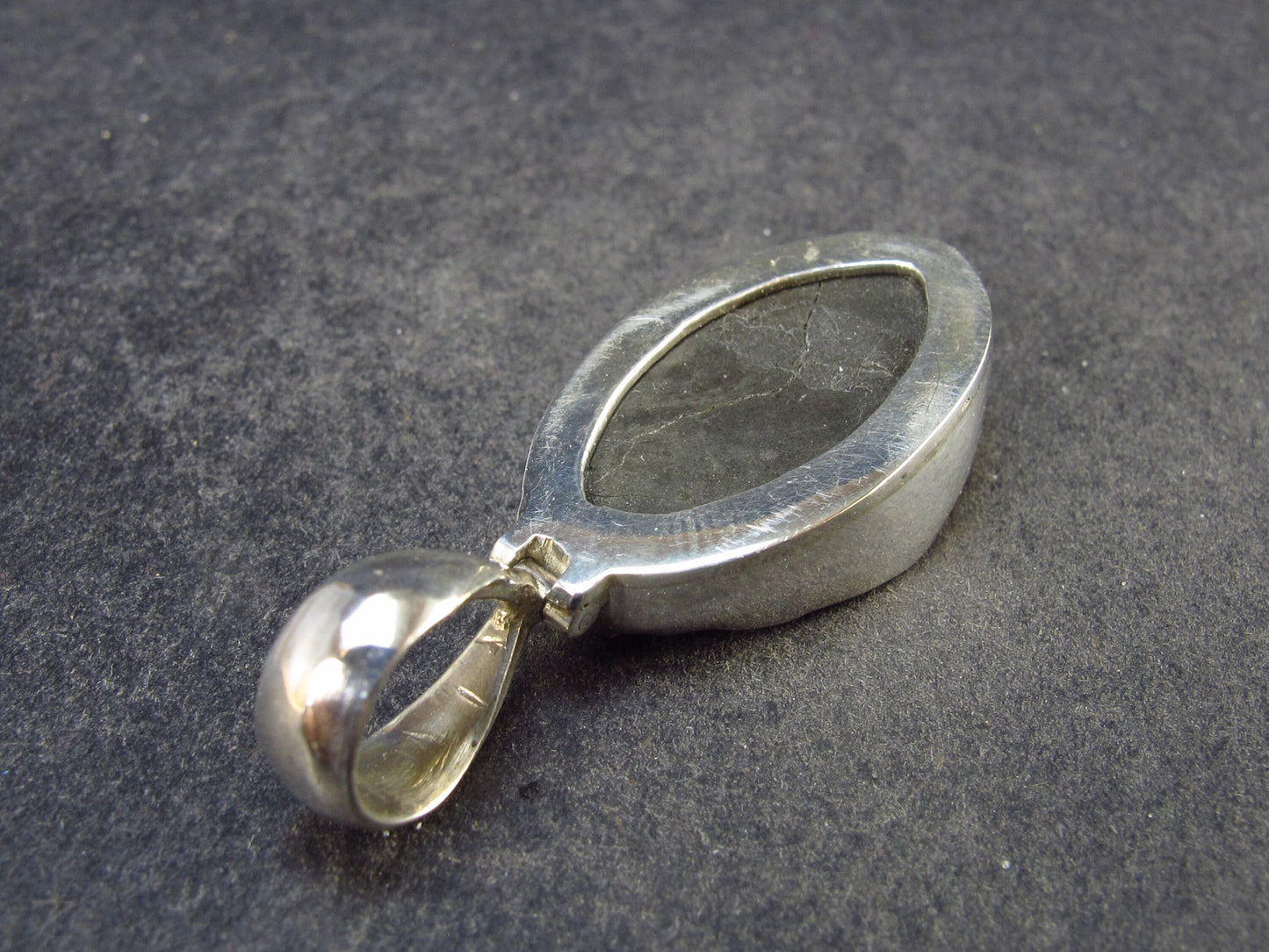 Perfect Pyrite Crystal Silver Pendant from Spain - 1.6" - 8.2 Grams