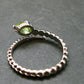 Natural Faceted Peridot Olivine Ring - 1.51 Grams - Size adjustable