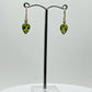 Peridot Teardrop Dangle Earrings | Sterling Silver August Birthstone
