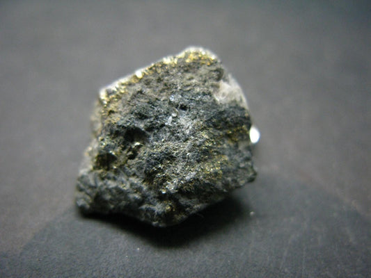 Healers Gold Pyrite With Magnetite Raw Stone Silver Pendant From USA - 1.0" - 4.07 Grams