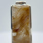 Golden Needle Inclusion Quartz Pendant – Natural Crystal Statement in Sterling Silver