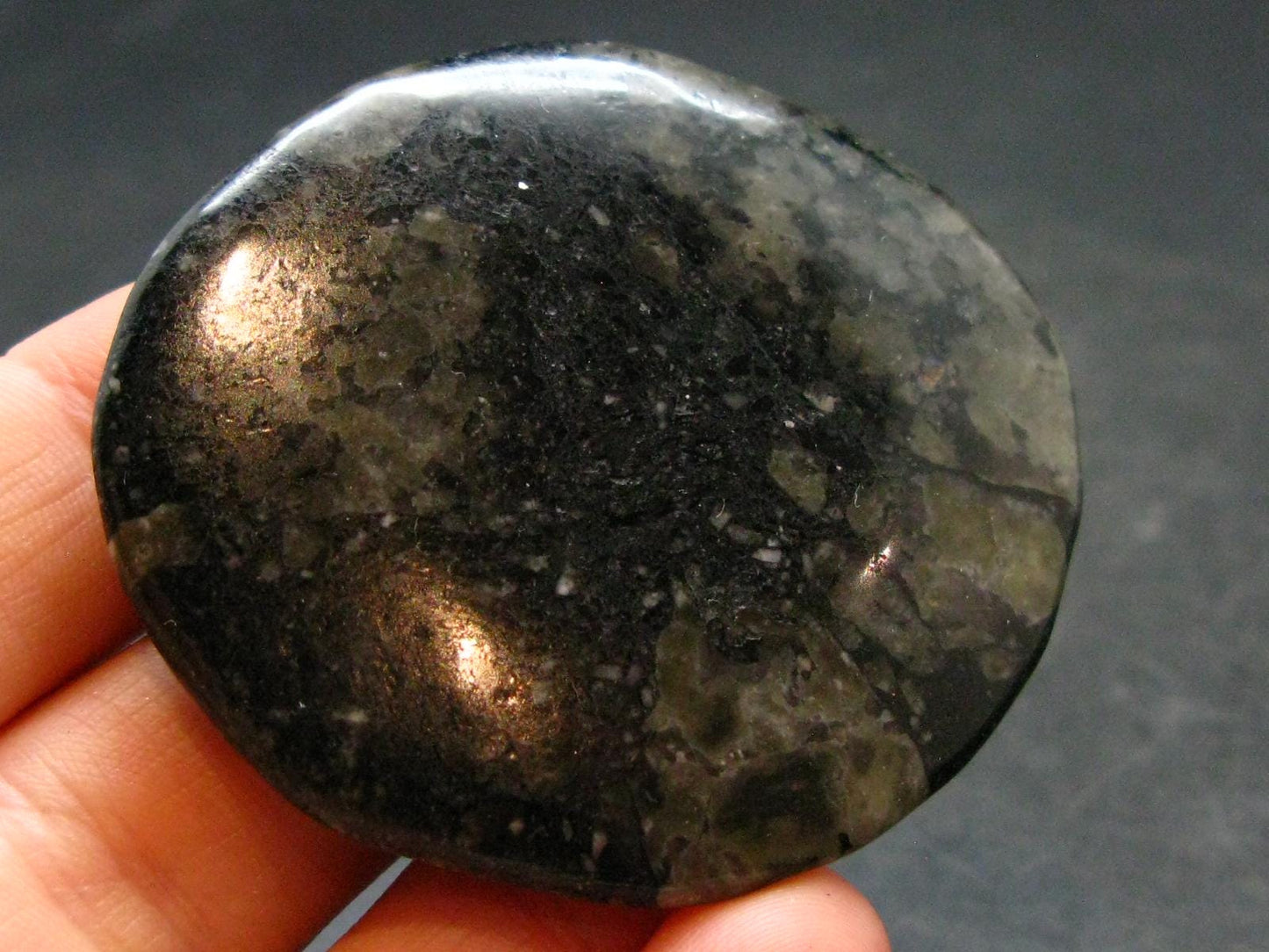Rare Impactite Tumbled Stone From Norway - 1.8" - 26.84 Grams