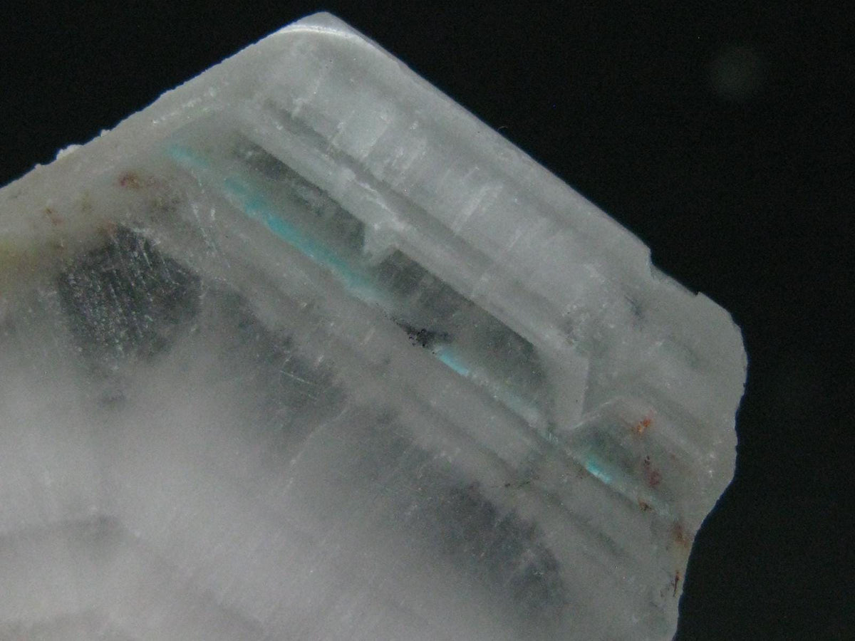 Rare Ajoite in Quartz Crystal Slice from South Africa - 2.7" - 19.44 Grams