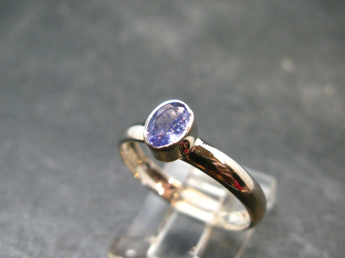 Tanzanite (Zoisite) Sterling Silver Ring - 1.78 Grams - Size 8