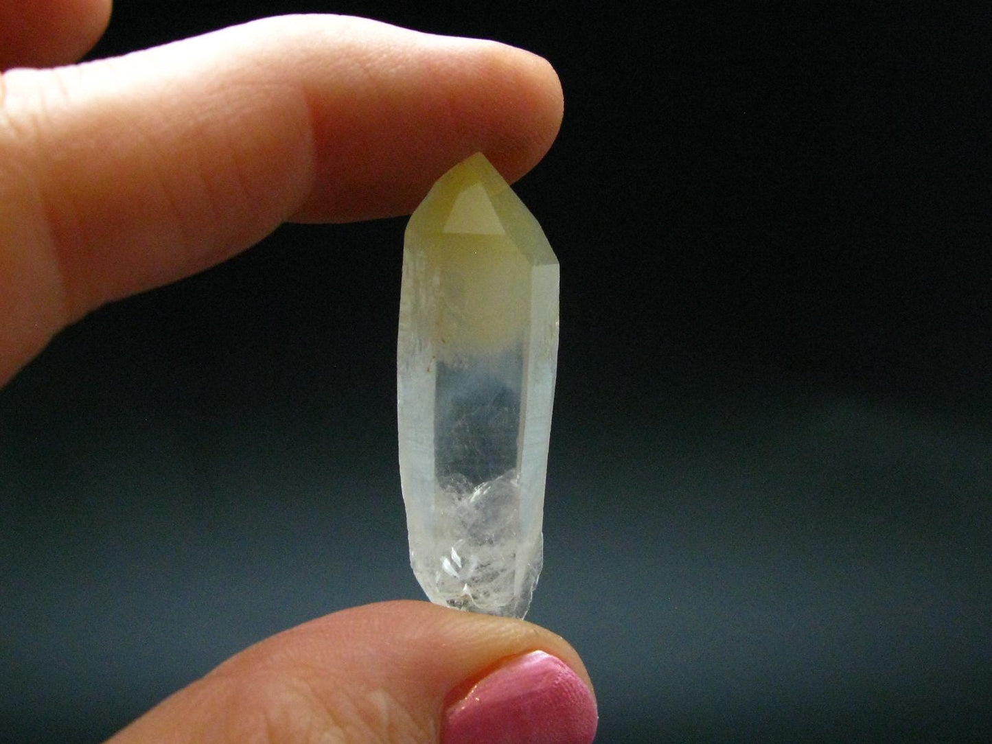 Rare Mango Quartz w/ Hallyosite Crystal From Colombia - 1.3" - 4.95 Grams