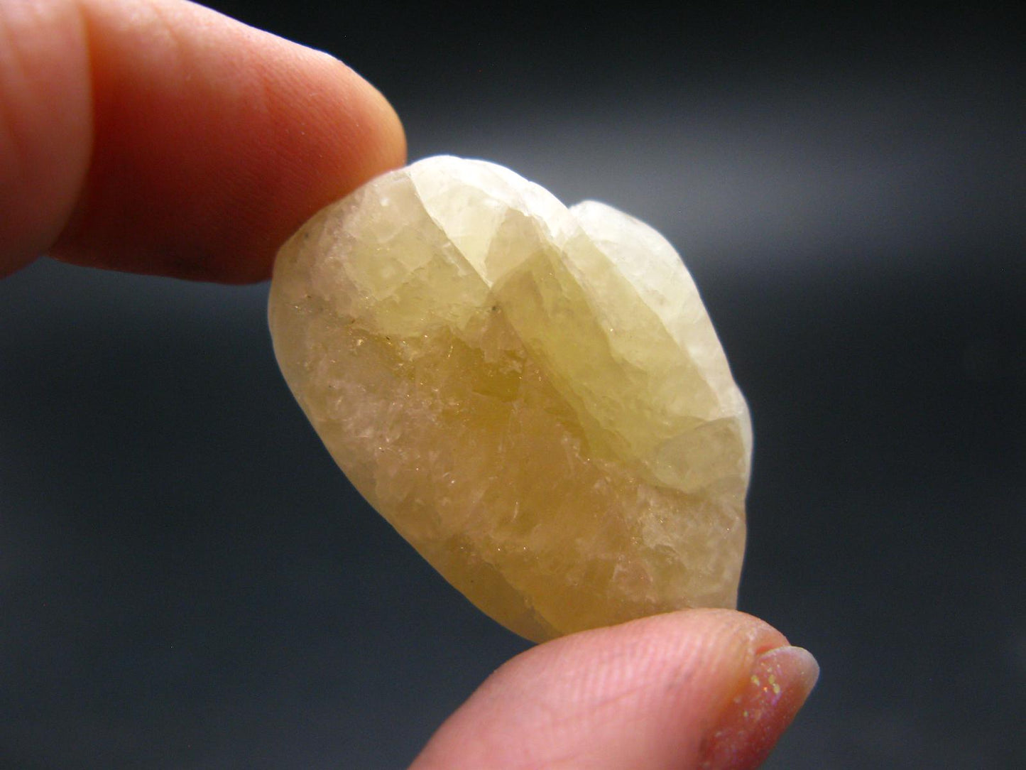 Very Nice Raw Agni Gold Danburite Tumbled Stone from Tanzania - 1.3" - 14.67 Grams