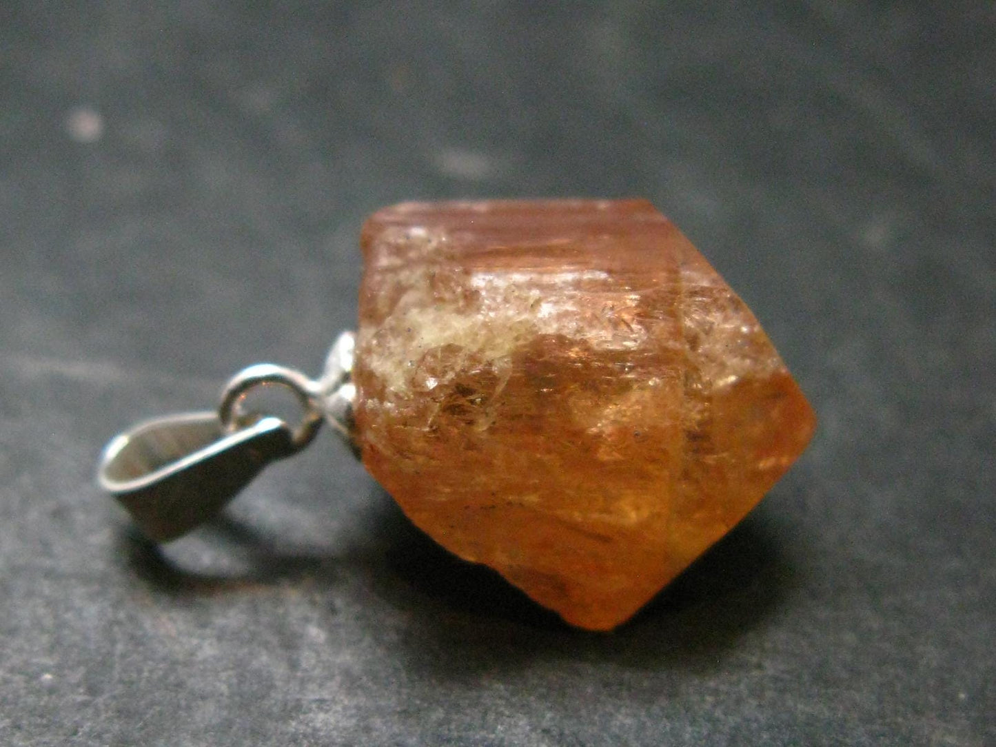 Imperial Topaz Crystal Pendant From Brazil - 0.8" - 2.09 Grams