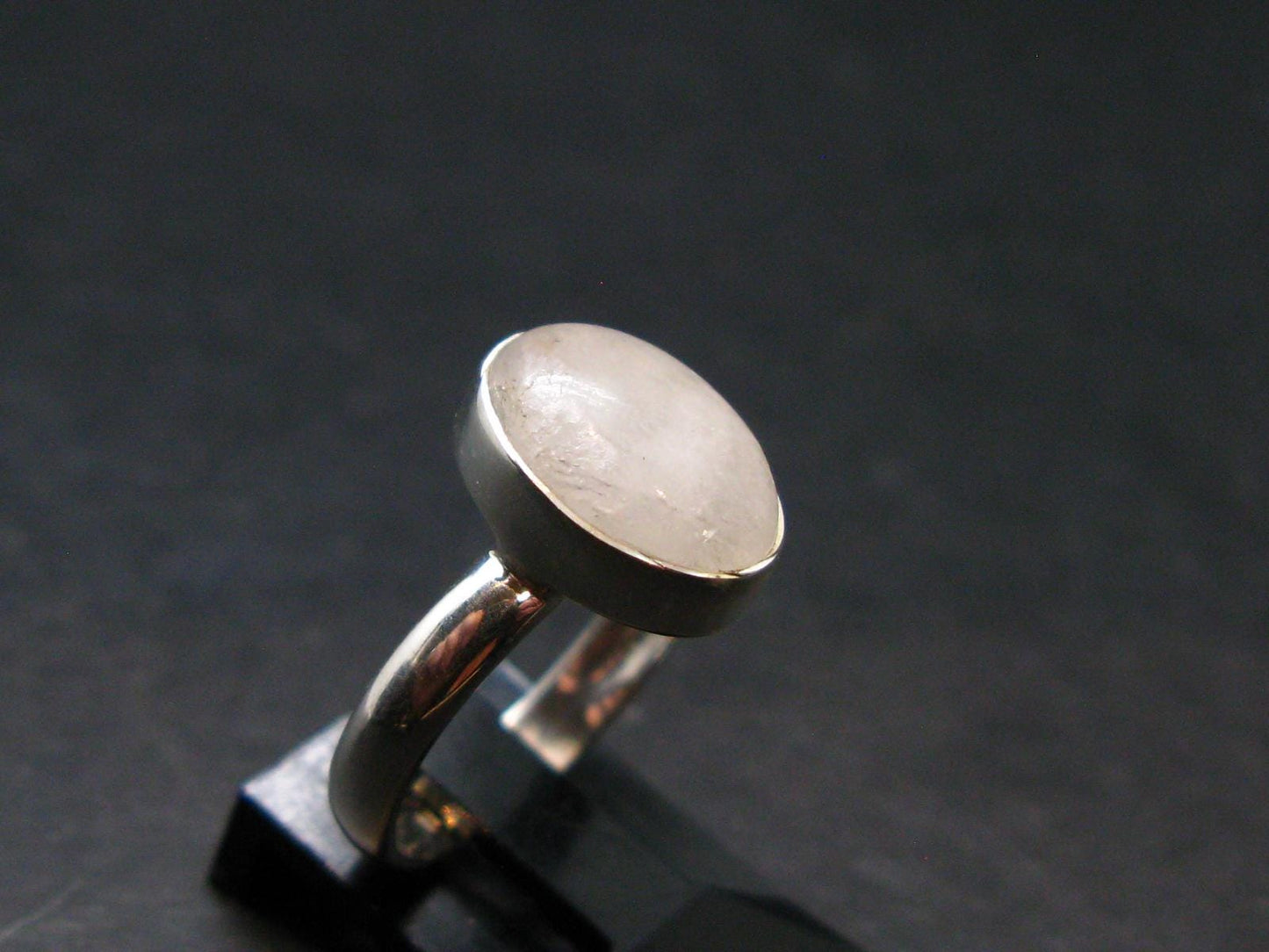 Natrolite Silver Ring From Russia - 2.46 Grams - Size 6