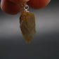 Gem Color Change See-Thru Straw Terminated Crystal Diaspore Crystal Silver Pendant From Turkey - 0.9" - 2.13 Grams