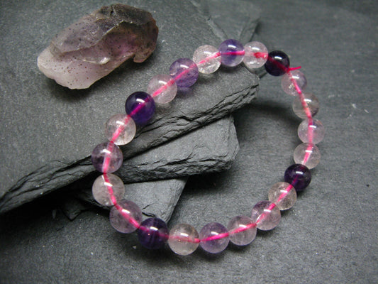 Super 7 Genuine Bracelet ~ 7 Inches ~ 8mm Round Beads