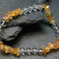 Imperial Topaz & Quartz Genuine Bracelet ~ 7 Inches ~ 8mm Tumbled Beads