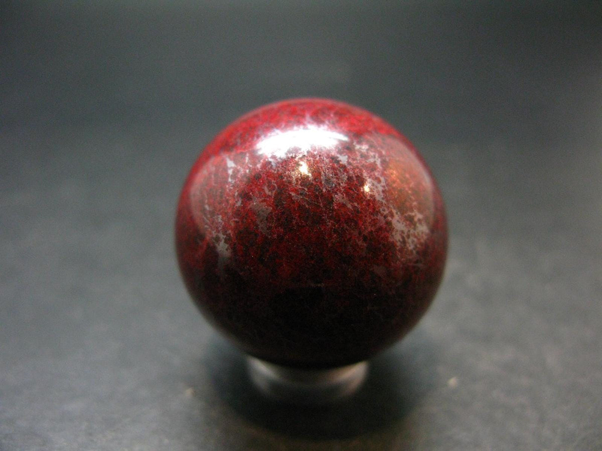 Large Cinnabar Ball Sphere from Spain - 61.88 Grams - 1.2"