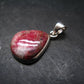 Rare Pink Tugtupite Sterling Silver Pendant From Greenland - 1.1" - 3.45 Grams
