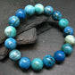 Chrysocola Genuine Bracelet ~ 7 Inches ~ 12mm Round Beads