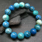 Chrysocola Genuine Bracelet ~ 7 Inches ~ 12mm Round Beads