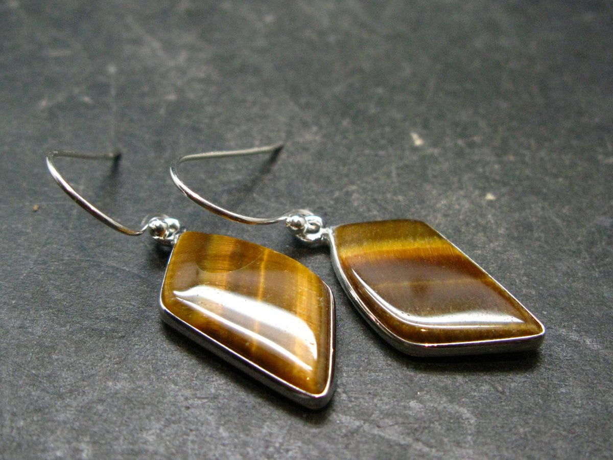 Tiger Eye Earrings - 3.91 Grams