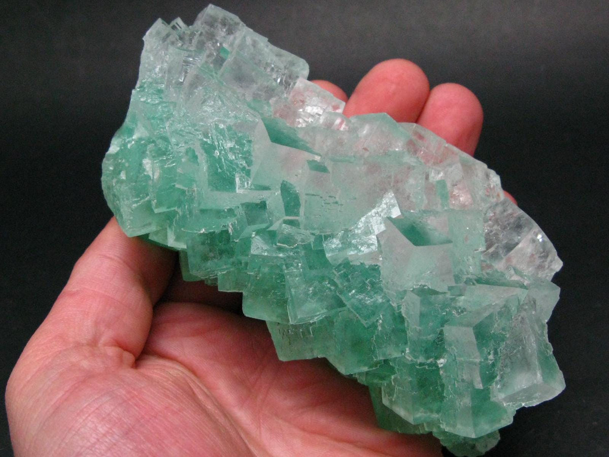Green Halite Cluster From Poland - 5.1" - 377 Grams