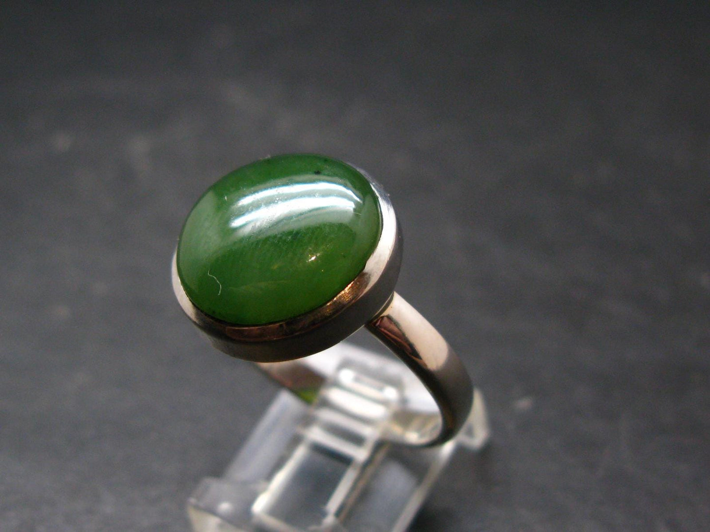 Nephrite Jade Ring From Canada - Size 11 - 5.91 Grams