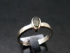 Moldavite Tektite Silver Ring from Czech Republic - 5.75 Size - 1.79 Grams