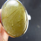 Fine Rutilated Quartz Silver Ring from Brazil - 6.76 Grams - Size 6.5