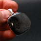Tumbled Hypersthene Silver Plated Pendant From Canada - 1.4" - 11.32 Grams