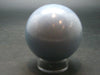 Fine Angelite Angellite Sphere Ball From Peru - 2.1"