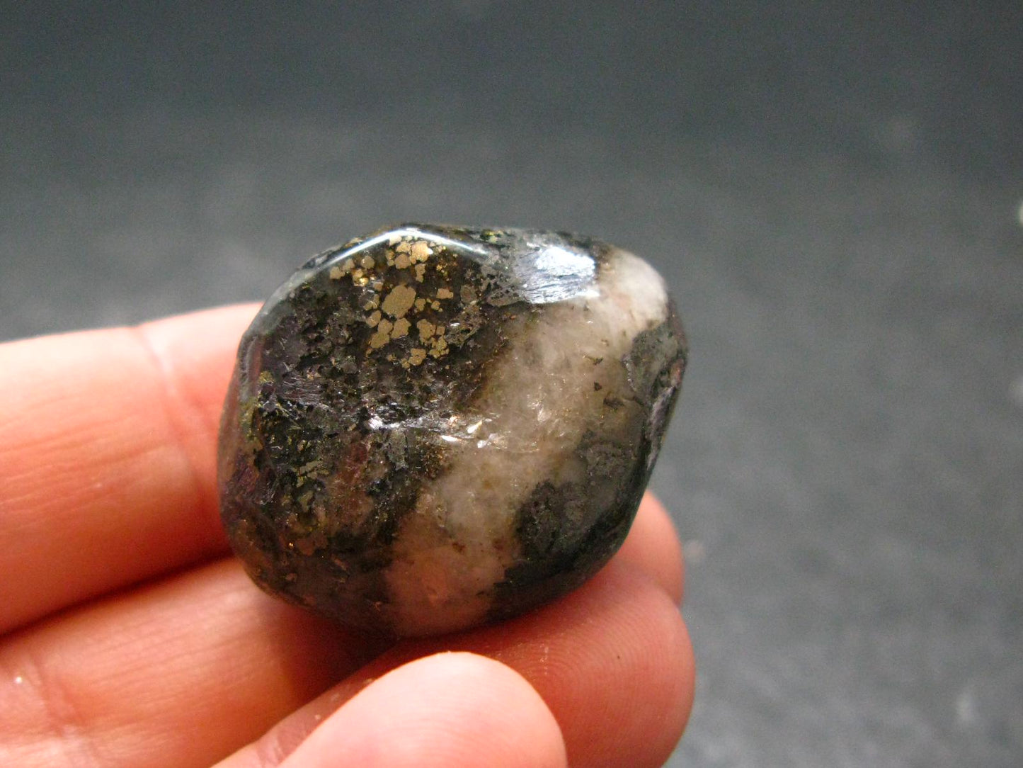 Healers Gold Tumbled Stone From USA - 1.1" - 23.52 Grams