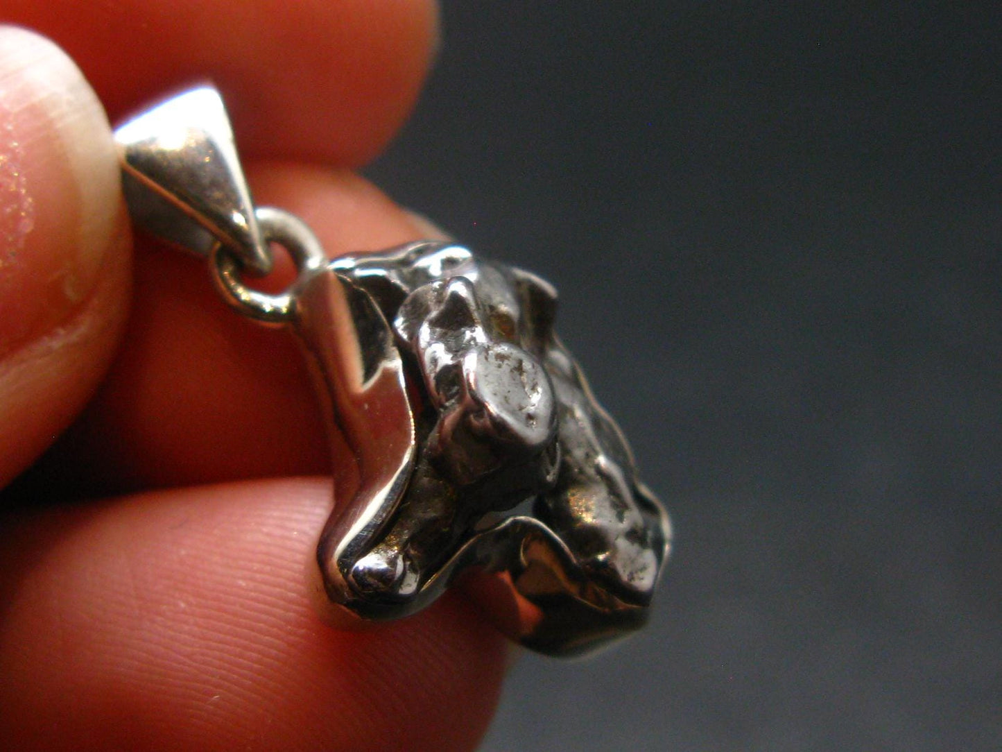Large Campo Del Cielo Meteorite Pendant from Argentina - 1.0"