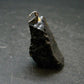 Tibetan Black Tektite Silver Pendant From Tibet - 1.3" - 5.84 Grams