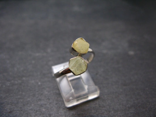 Rhodizite Rhodozite Silver Ring From Madagascar - Adjustable size - 2.51 Grams