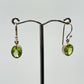Peridot Sterling Silver Dangle Earrings | August Birthstone